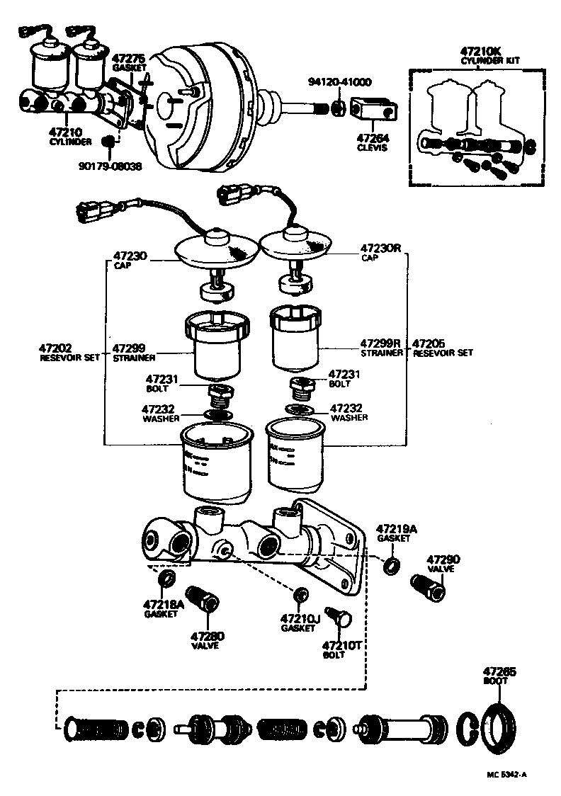  CRESSIDA |  BRAKE MASTER CYLINDER