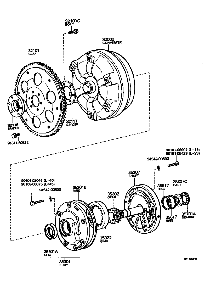  PICKUP |  TORQUE CONVERTER FRONT OIL PUMP CHAIN ATM