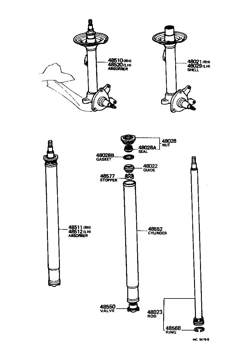  CRESSIDA |  FRONT SPRING SHOCK ABSORBER