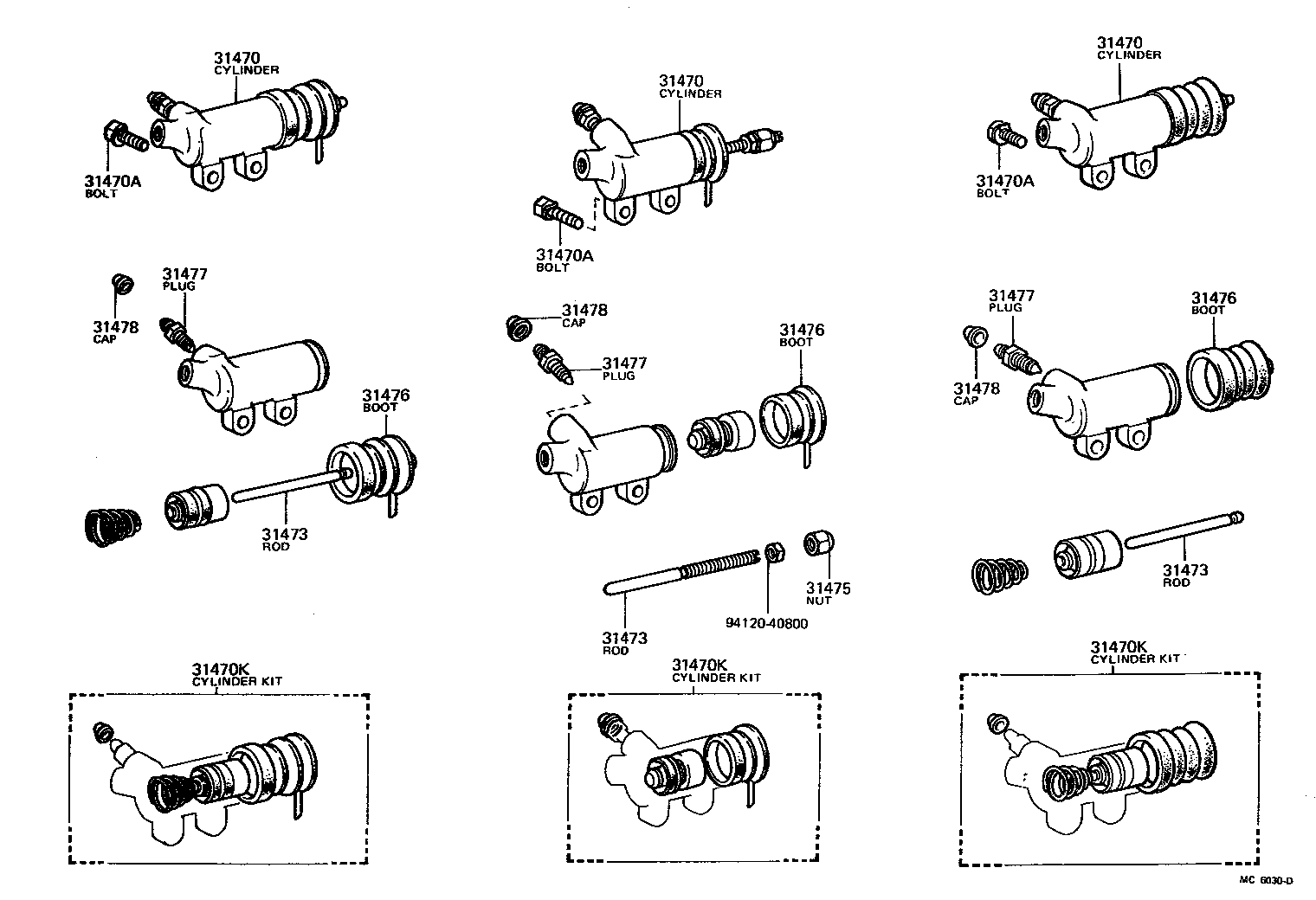  PICKUP |  CLUTCH RELEASE CYLINDER