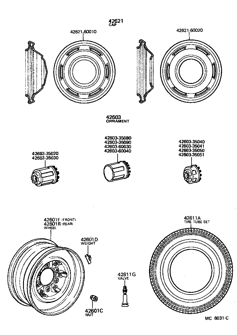  PICKUP |  DISC WHEEL WHEEL CAP