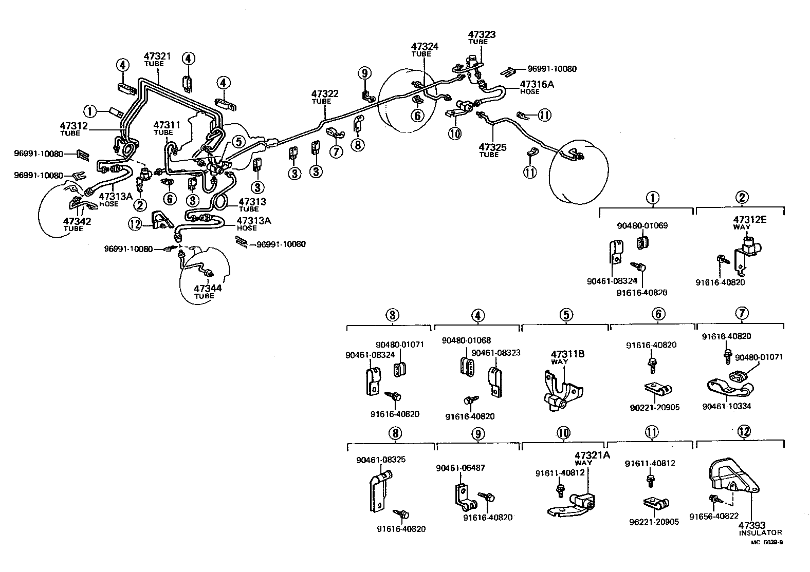  PICKUP |  BRAKE TUBE CLAMP