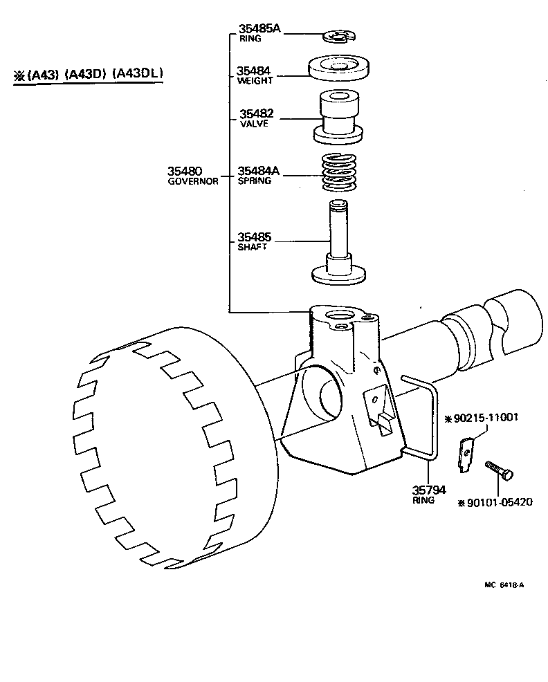  PICKUP |  REAR OIL PUMP GOVERNOR ATM