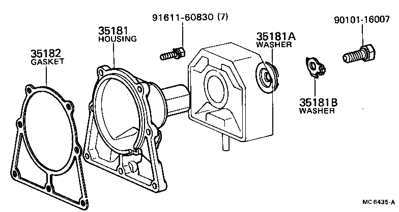  TERCEL |  EXTENSION HOUSING ATM