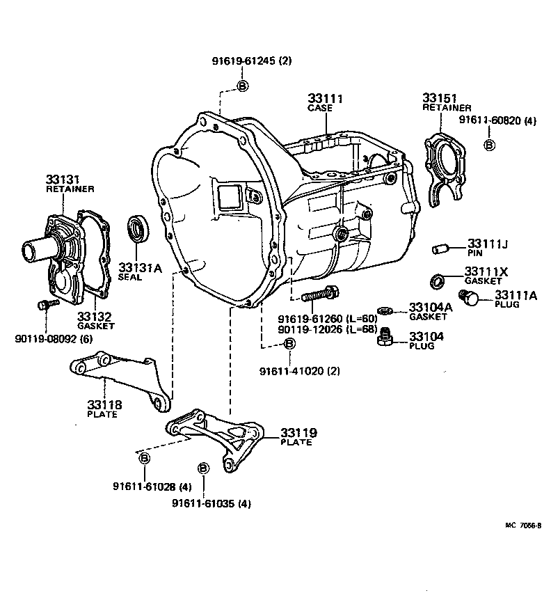  PICKUP |  CLUTCH HOUSING TRANSMISSION CASE MTM