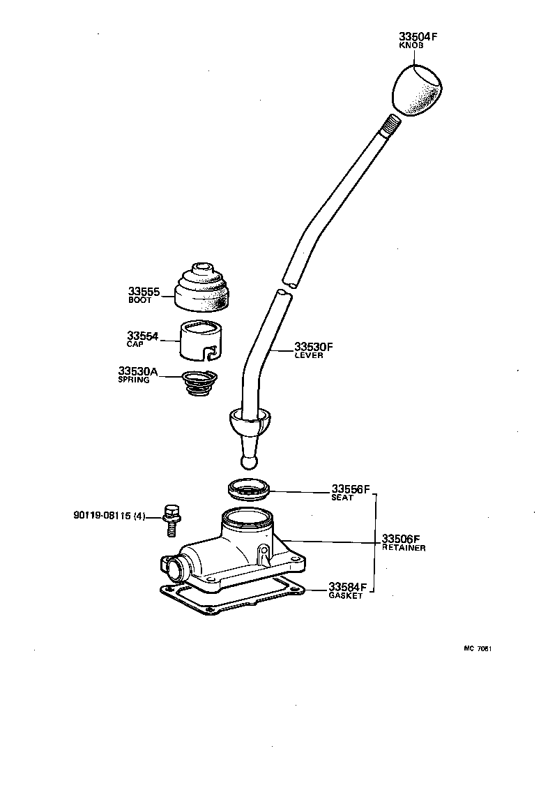  PICKUP |  SHIFT LEVER RETAINER