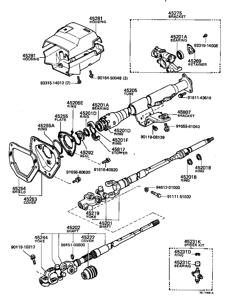  PICKUP |  STEERING COLUMN SHAFT