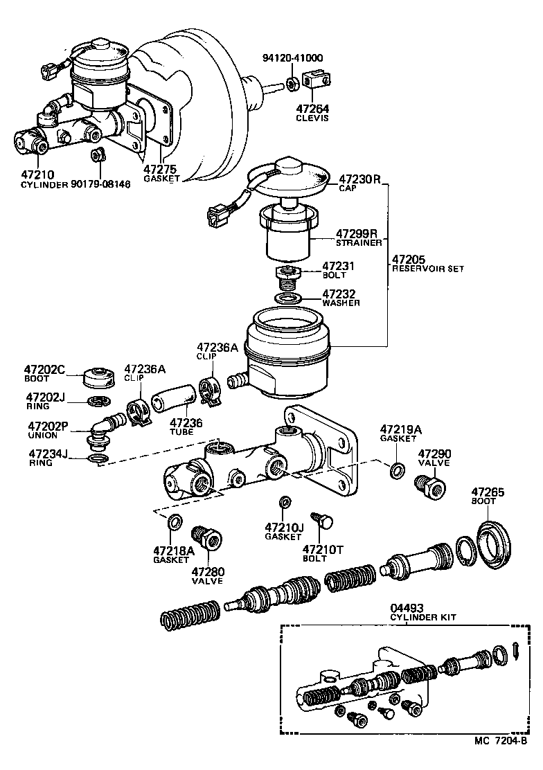  LAND CRUISER 60 |  BRAKE MASTER CYLINDER