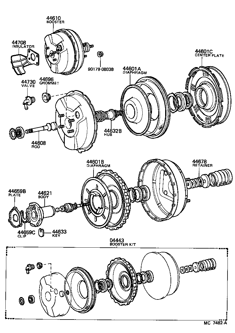  LAND CRUISER 60 |  BRAKE BOOSTER VACUUM TUBE