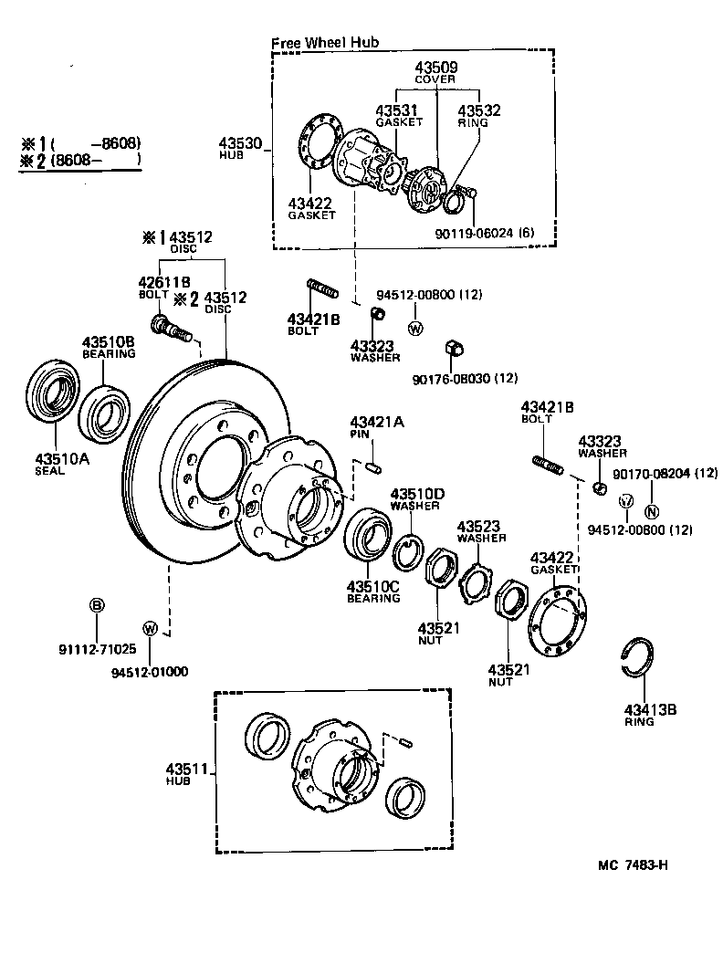  LAND CRUISER 60 |  FRONT AXLE HUB