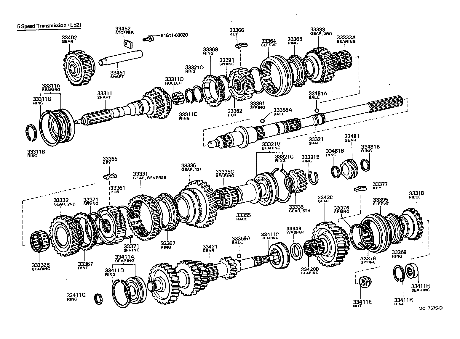  PICKUP |  TRANSMISSION GEAR MTM