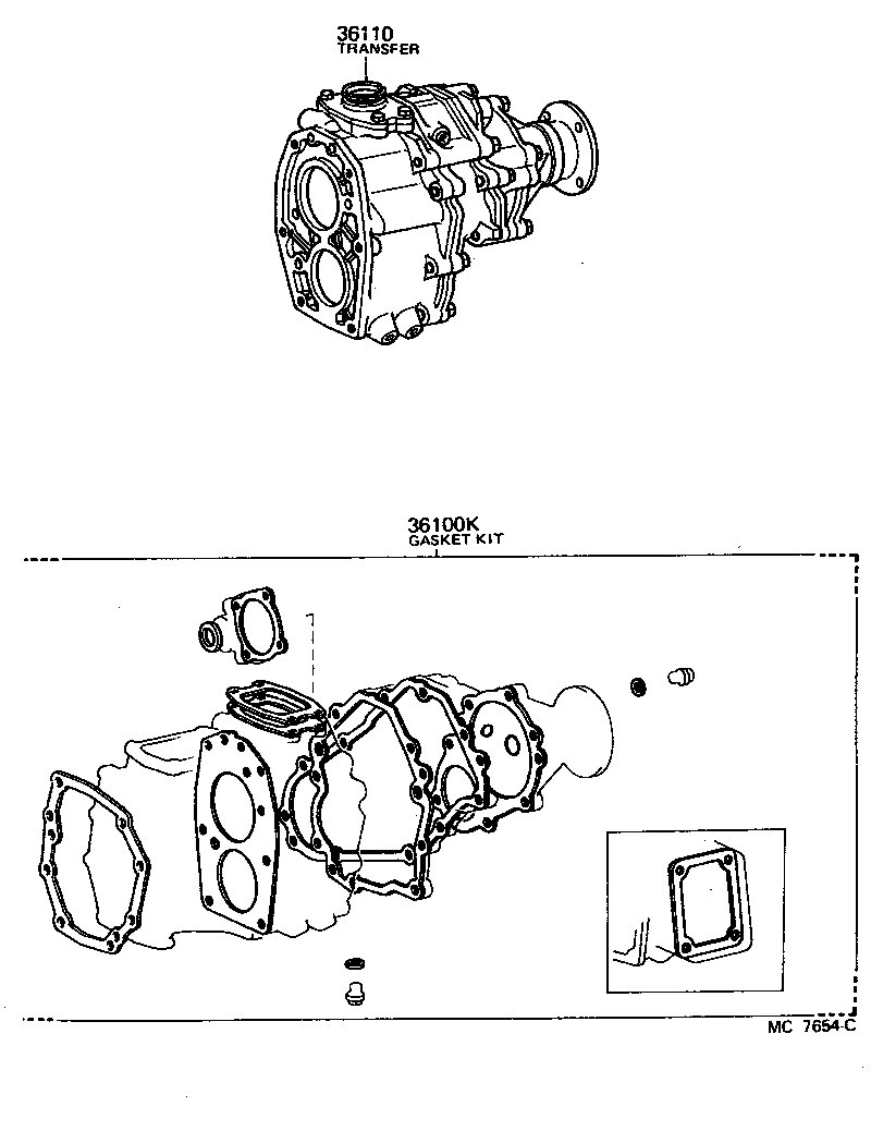  PICKUP |  TRANSFER ASSEMBLY GASKET KIT