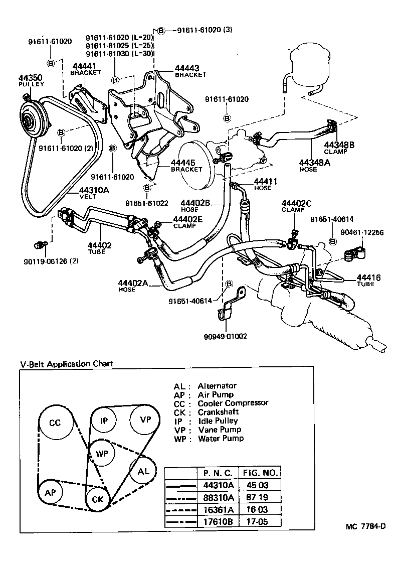  CELICA |  POWER STEERING TUBE