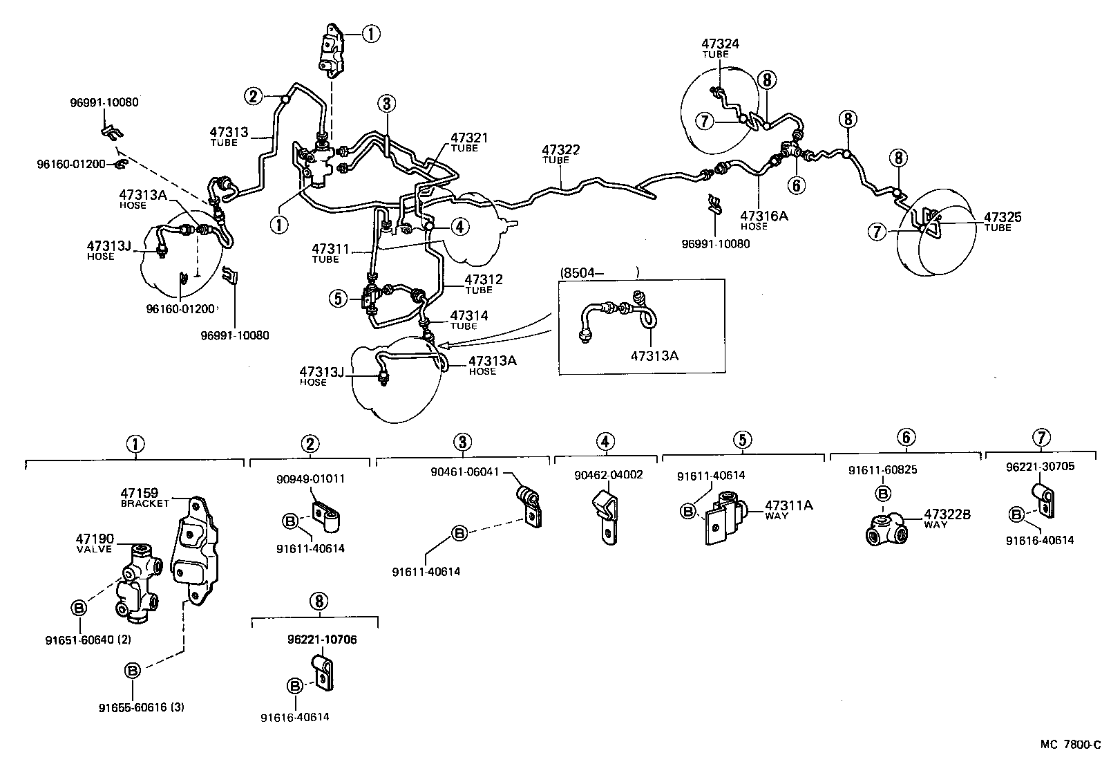  CELICA |  BRAKE TUBE CLAMP