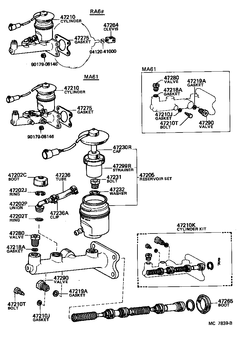  CELICA |  BRAKE MASTER CYLINDER