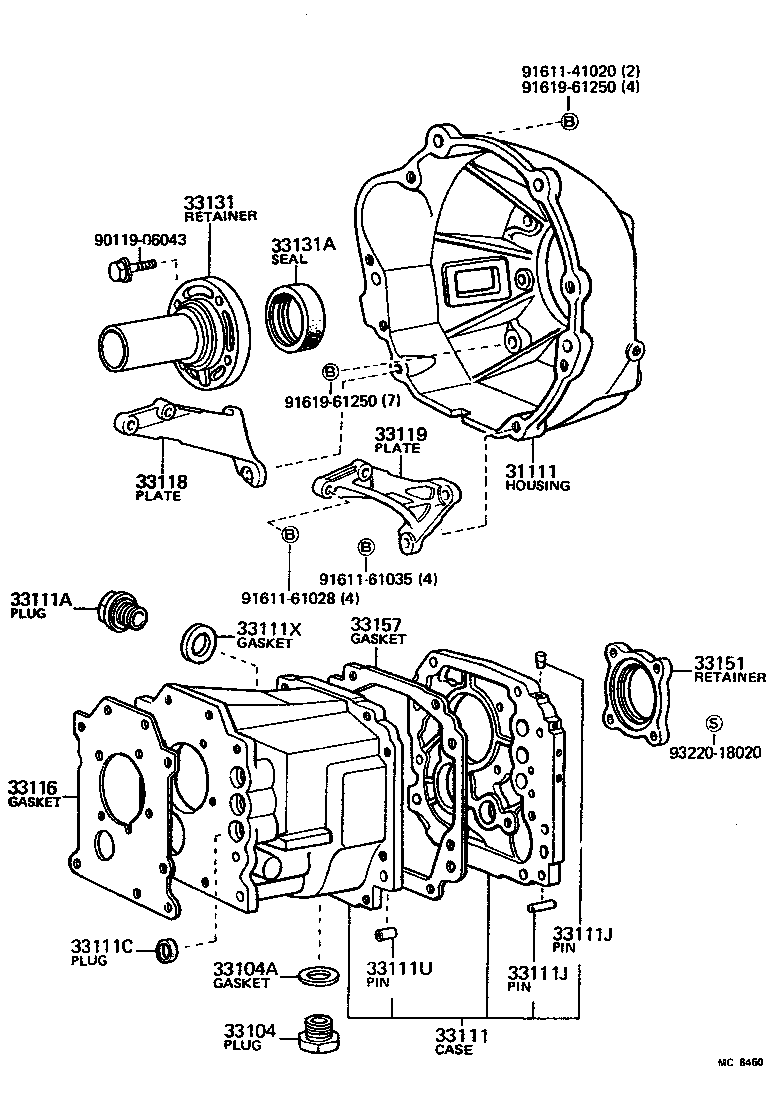  PICKUP |  CLUTCH HOUSING TRANSMISSION CASE MTM