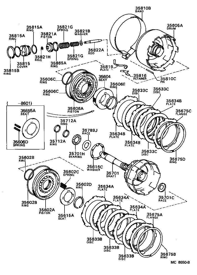 CAMRY |  BRAKE BAND MULTIPLE DISC CLUTCH ATM