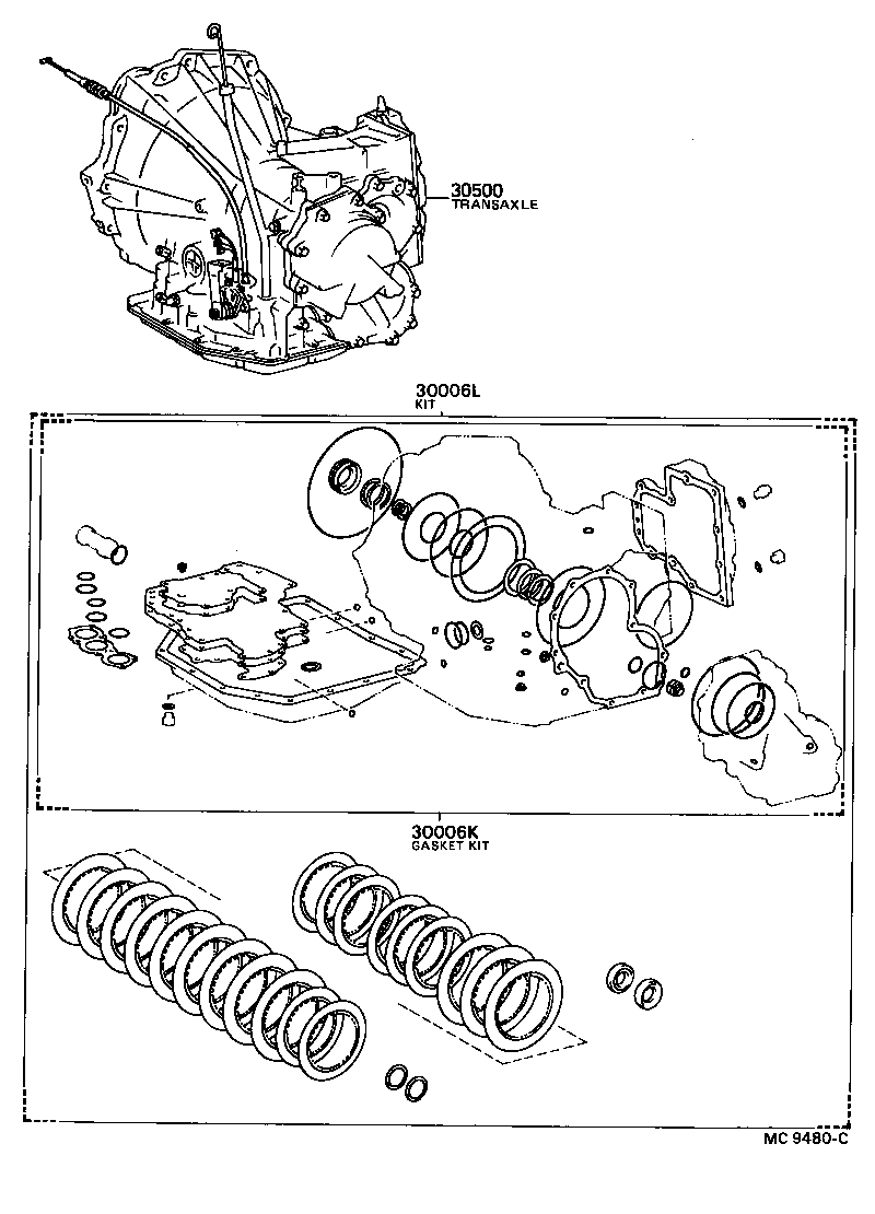  CAMRY |  TRANSAXLE OR TRANSMISSION ASSY GASKET KIT ATM