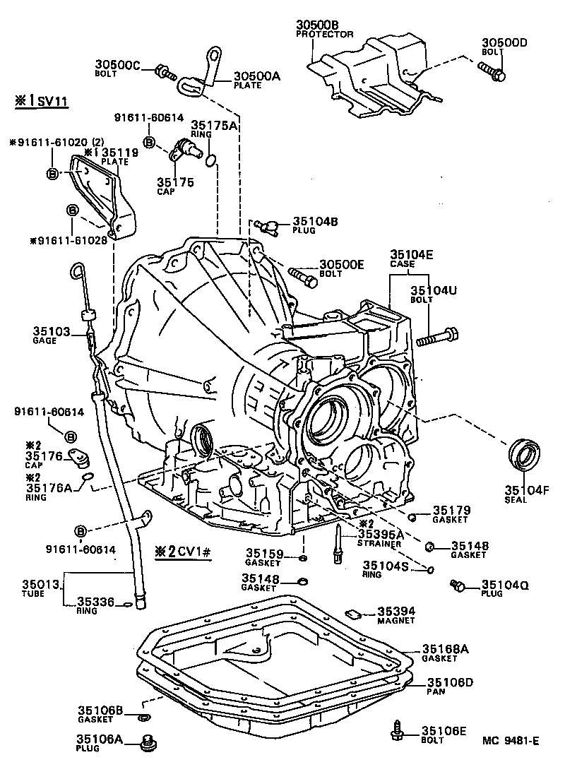  CAMRY |  TRANSMISSION CASE OIL PAN ATM