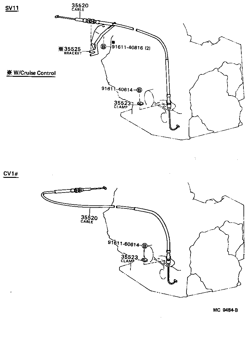  CAMRY |  THROTTLE LINK VALVE LEVER ATM