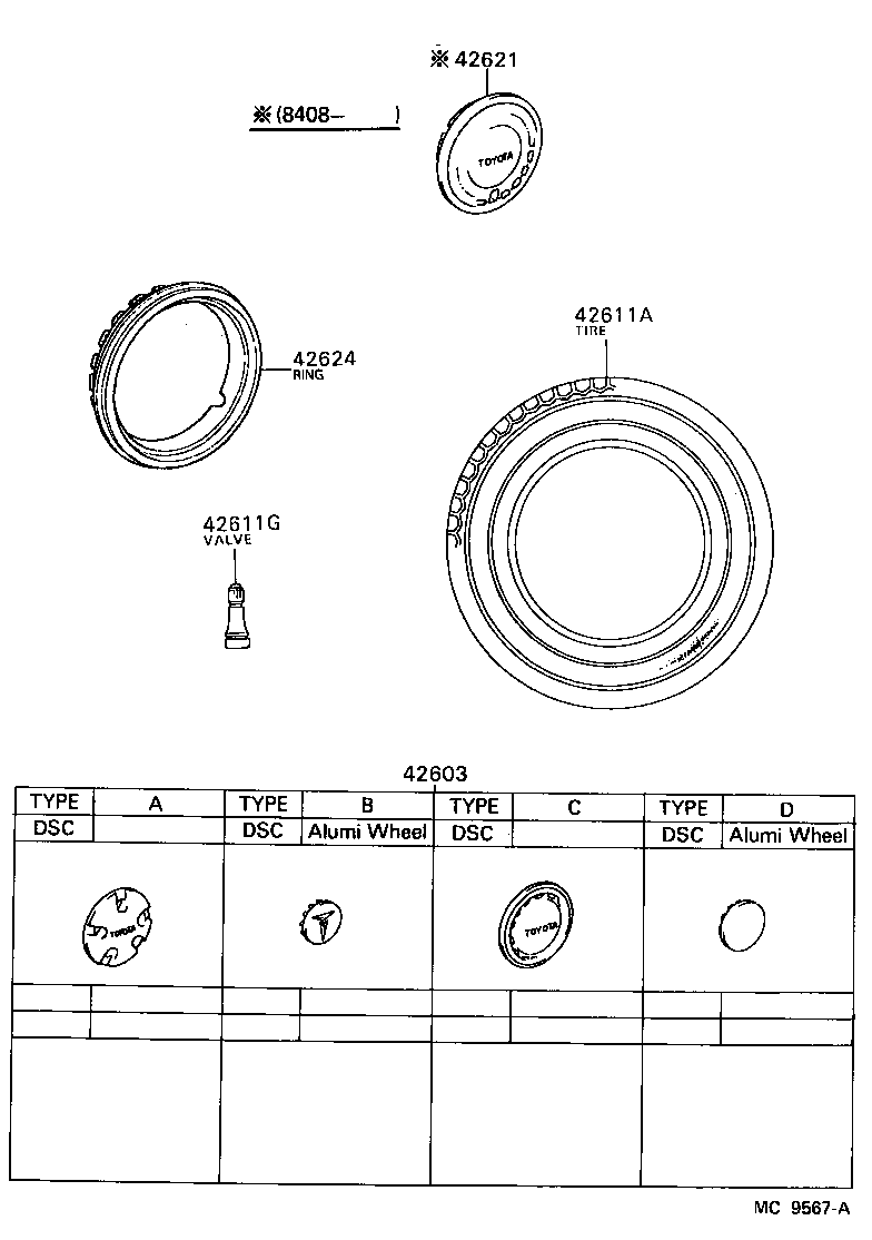 CAMRY |  DISC WHEEL WHEEL CAP