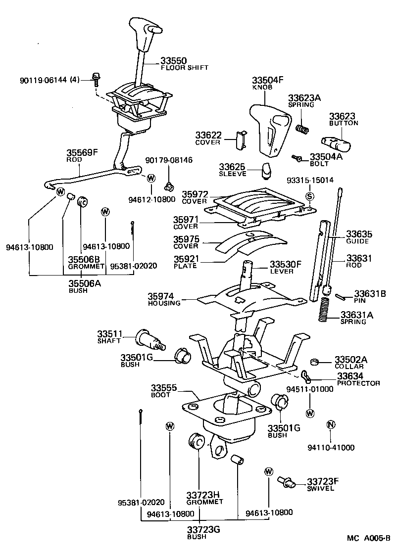  CELICA |  SHIFT LEVER RETAINER