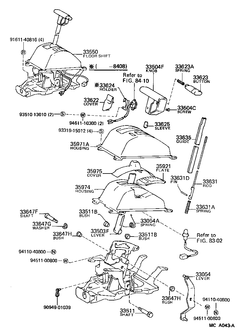  CAMRY |  SHIFT LEVER RETAINER