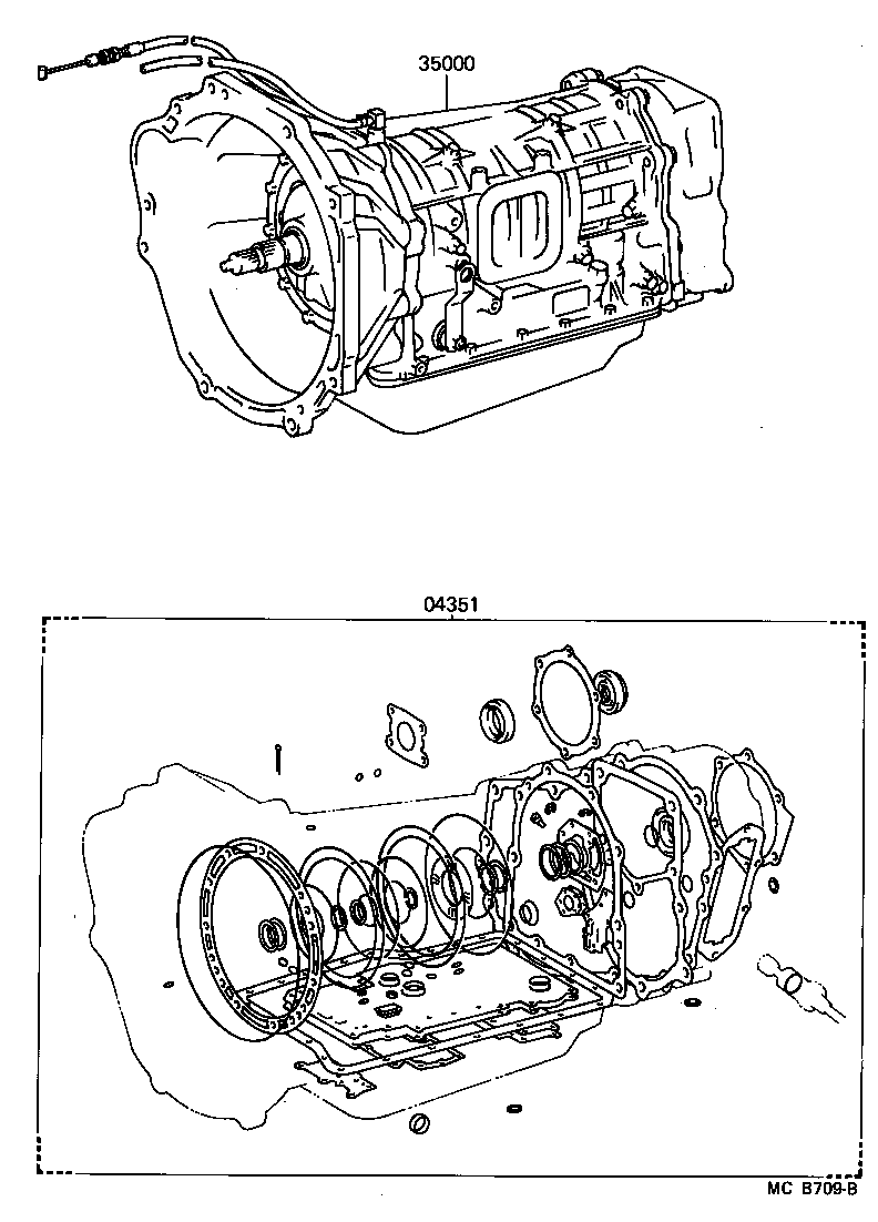  LAND CRUISER 60 |  TRANSAXLE OR TRANSMISSION ASSY GASKET KIT ATM