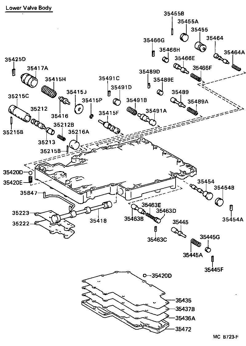  LAND CRUISER 60 |  VALVE BODY OIL STRAINER ATM