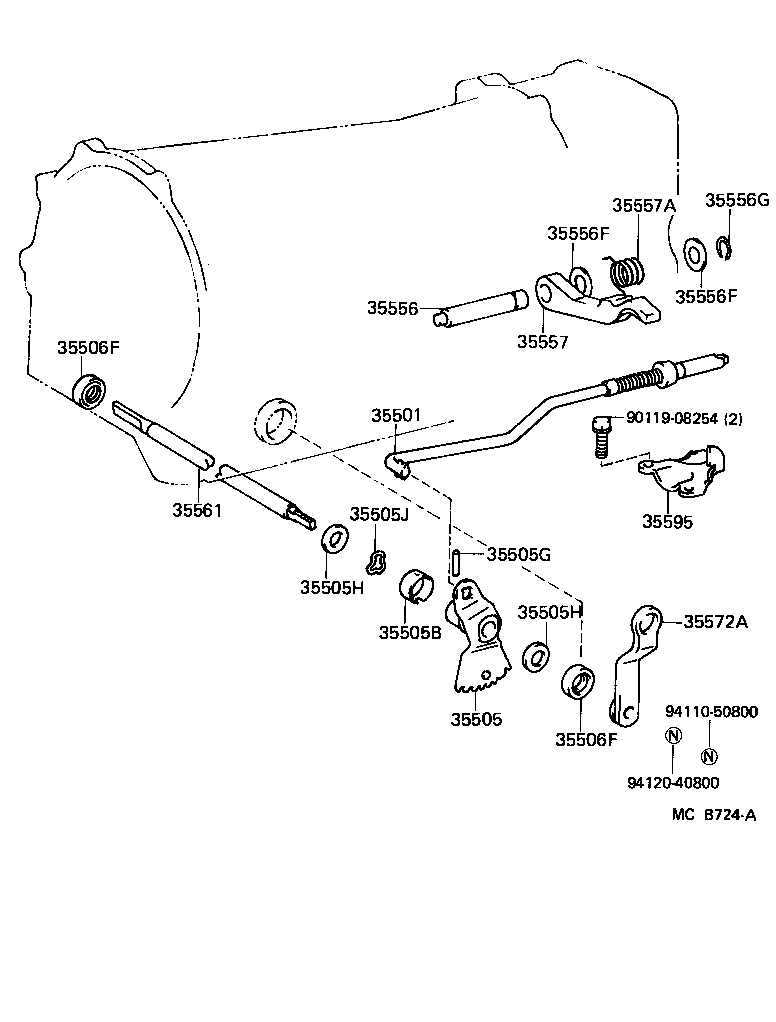  LAND CRUISER 60 |  THROTTLE LINK VALVE LEVER ATM