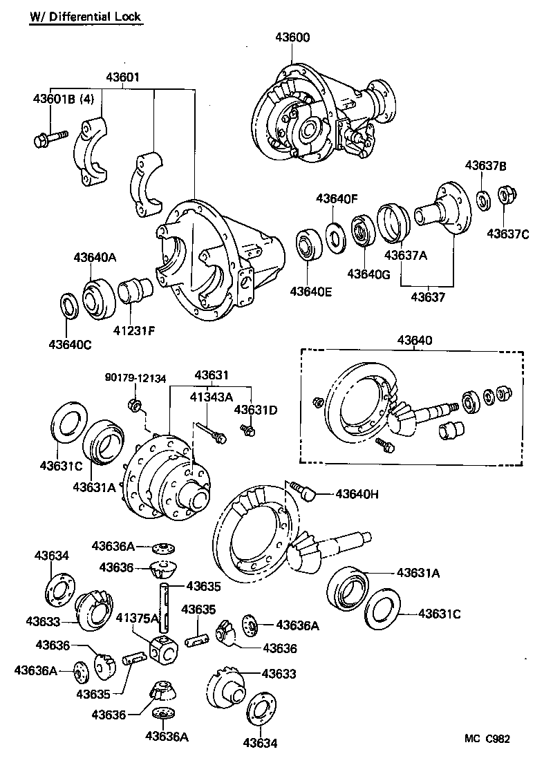  LAND CRUISER 60 |  FRONT AXLE HOUSING DIFFERENTIAL