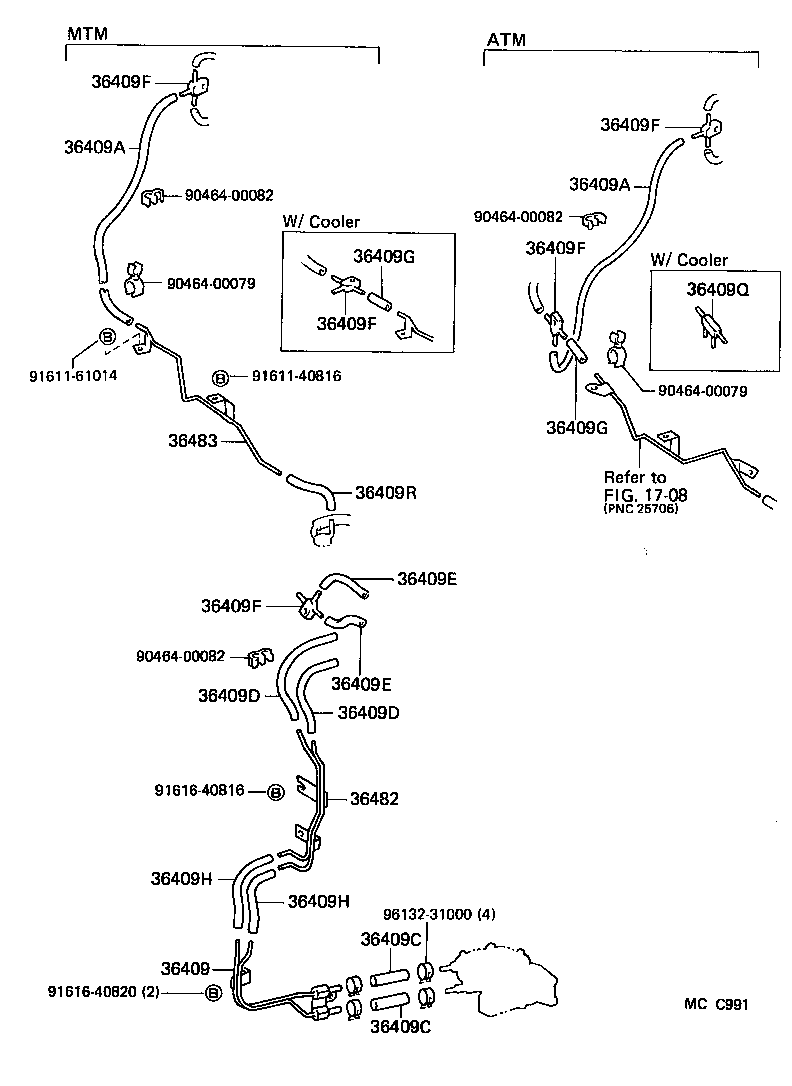  LAND CRUISER 60 |  TRANSFER VACUUM PIPING