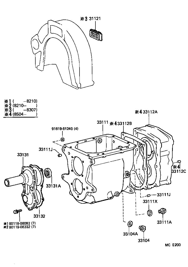  LAND CRUISER 60 |  CLUTCH HOUSING TRANSMISSION CASE MTM