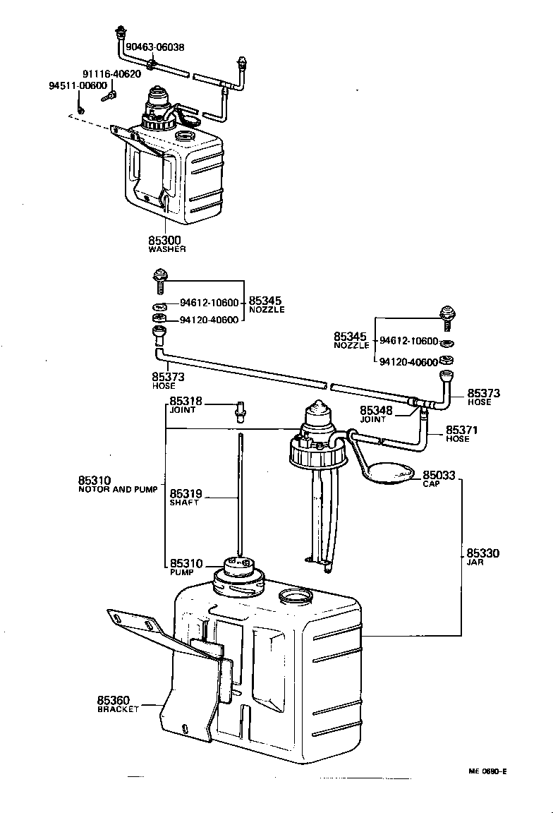  LAND CRUISER 40 55 |  WINDSHIELD WASHER