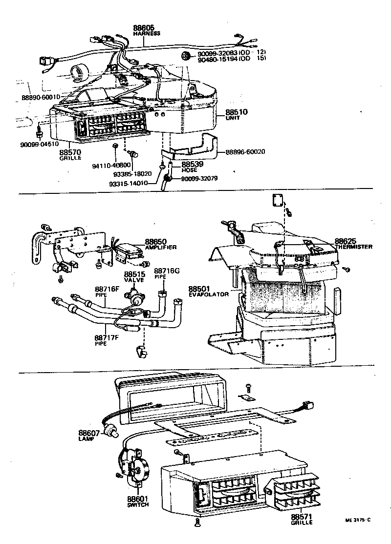  LAND CRUISER 40 55 |  HEATING AIR CONDITIONING COOLER UNIT