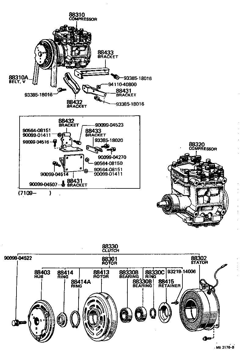  LAND CRUISER 40 55 |  HEATING AIR CONDITIONING COMPRESSOR