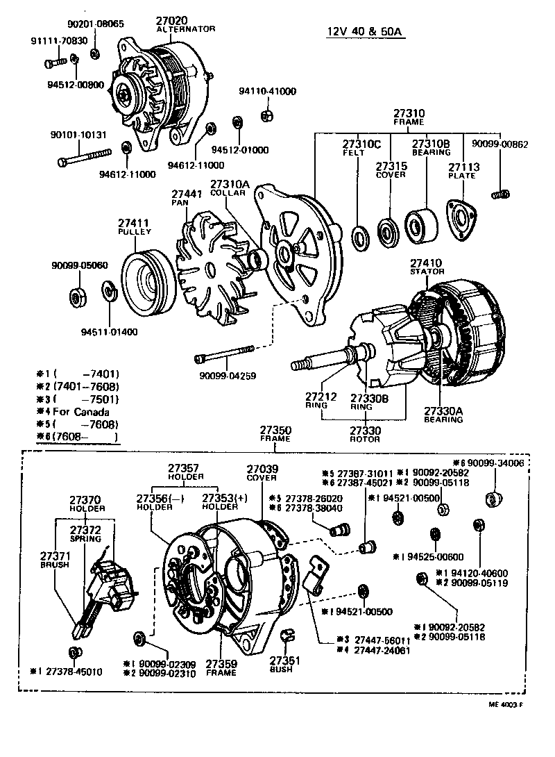  LAND CRUISER 40 55 |  ALTERNATOR