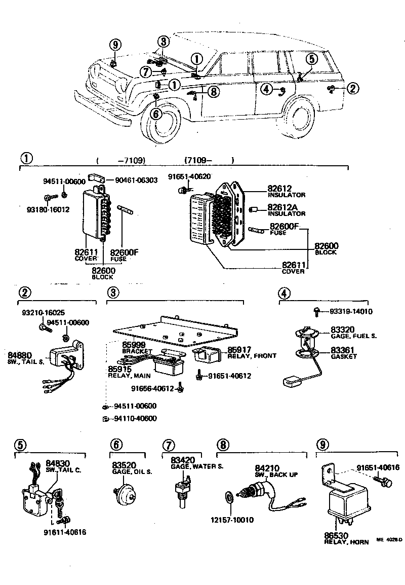  LAND CRUISER 40 55 |  SWITCH RELAY COMPUTER