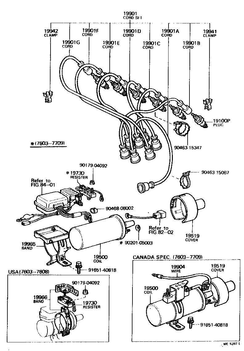  LAND CRUISER 40 55 |  IGNITION COIL SPARK PLUG