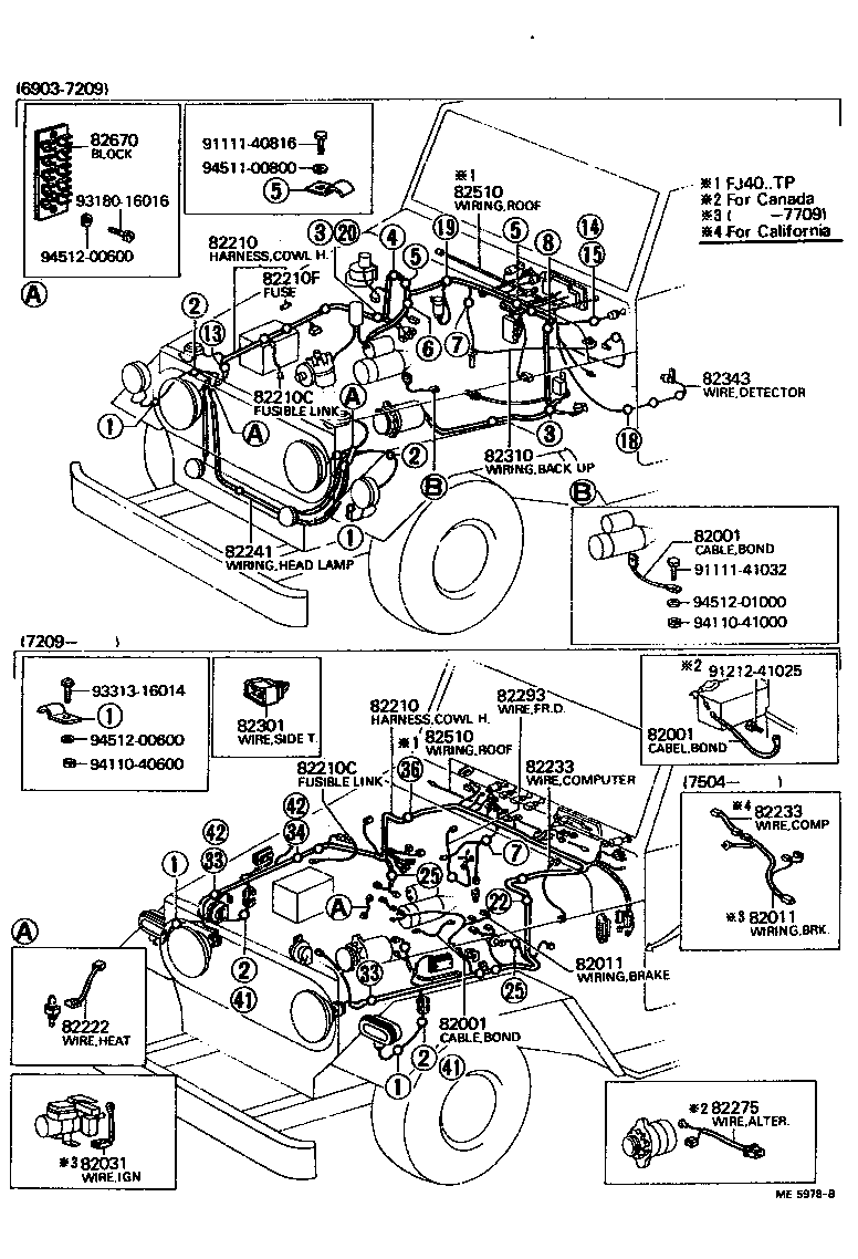  LAND CRUISER 40 55 |  WIRING CLAMP