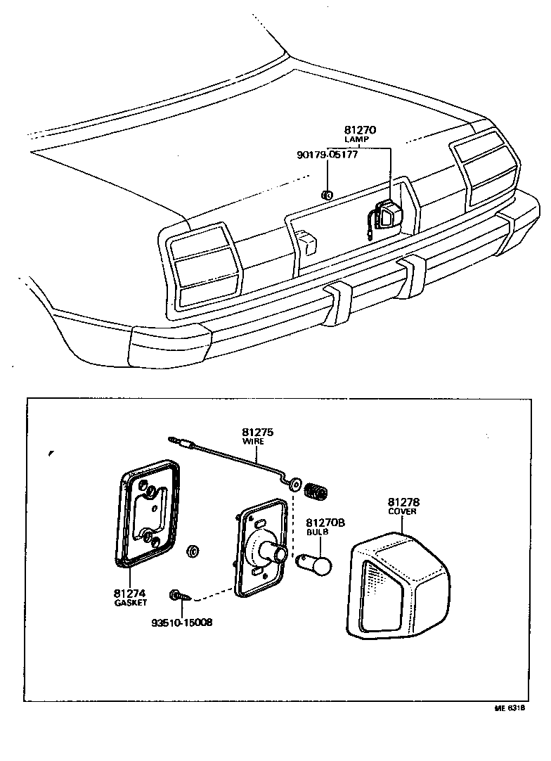  CRESSIDA |  REAR LICENSE PLATE LAMP