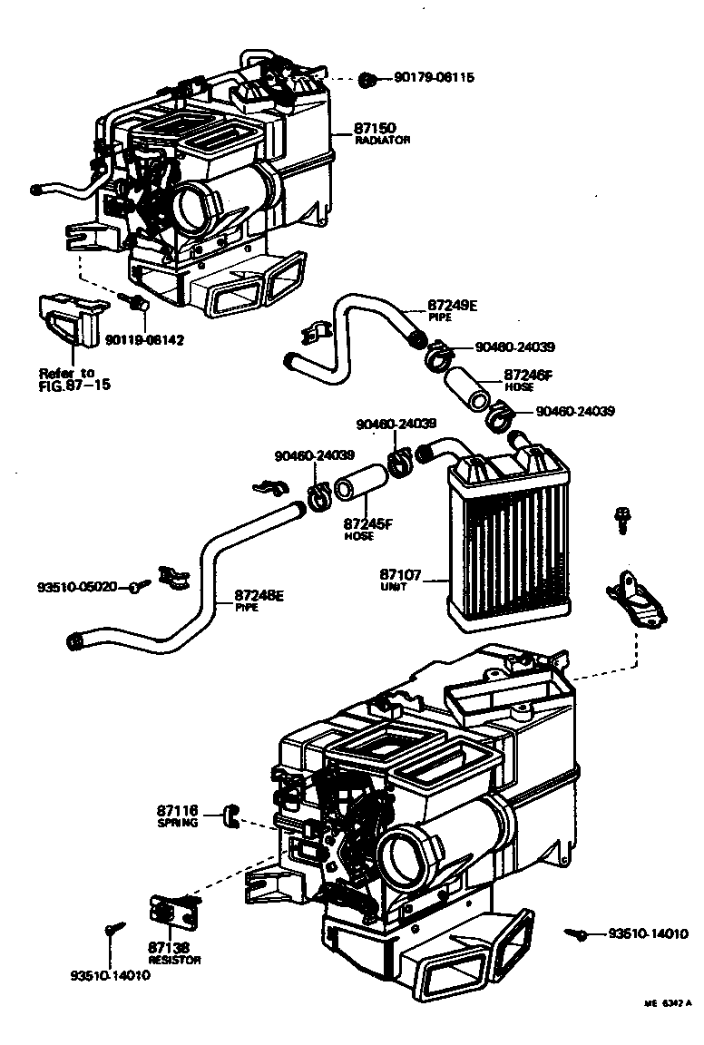  CRESSIDA |  HEATING AIR CONDITIONING HEATER UNIT BLOWER