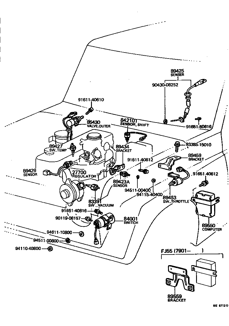  LAND CRUISER 40 55 |  SWITCH RELAY COMPUTER