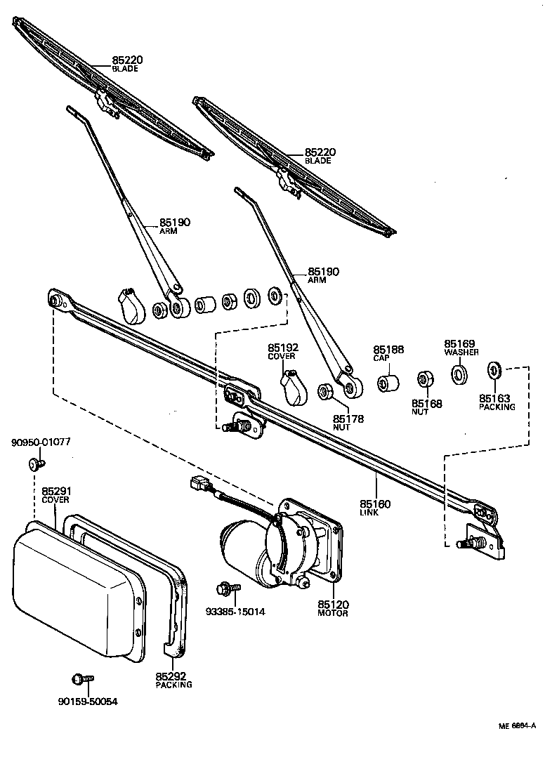  LAND CRUISER 40 55 |  WINDSHIELD WIPER