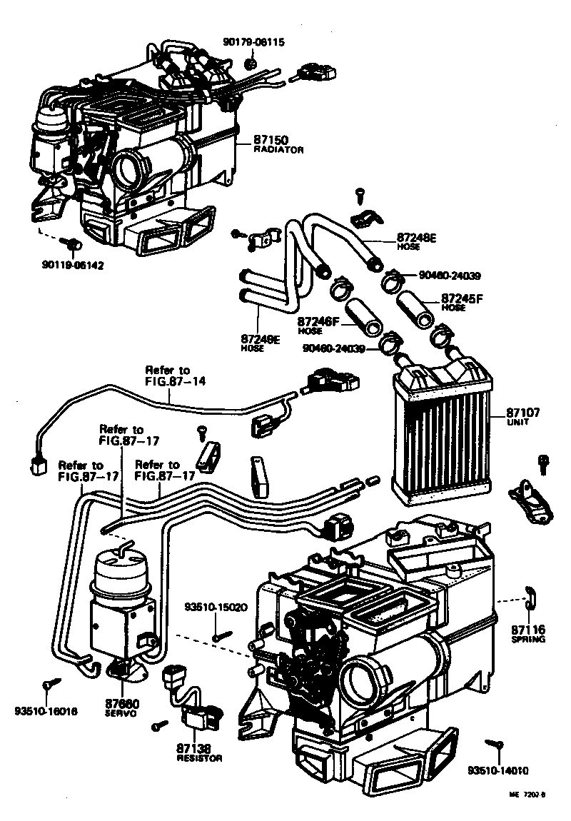  CRESSIDA |  HEATING AIR CONDITIONING HEATER UNIT BLOWER