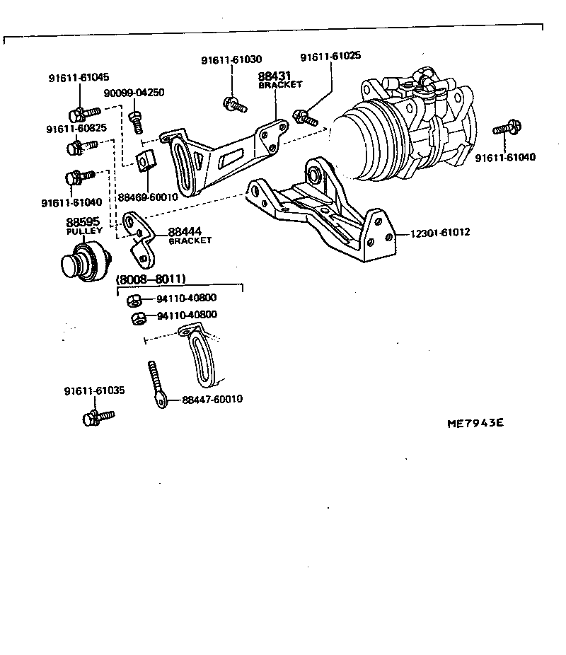  LAND CRUISER 40 |  HEATING AIR CONDITIONING COMPRESSOR
