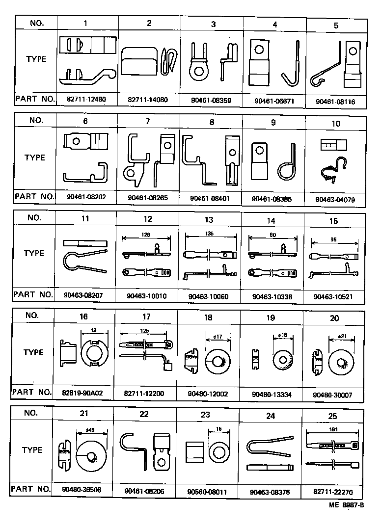  LAND CRUISER 60 |  WIRING CLAMP