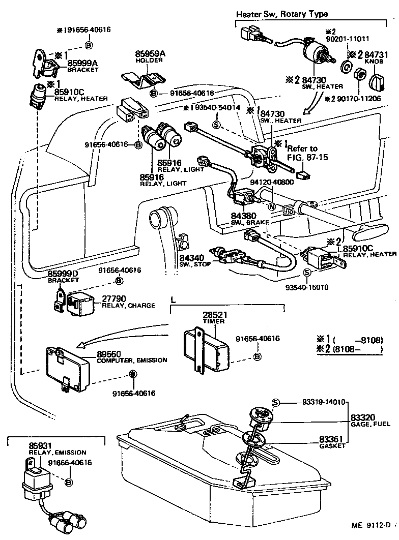  PICKUP |  SWITCH RELAY COMPUTER