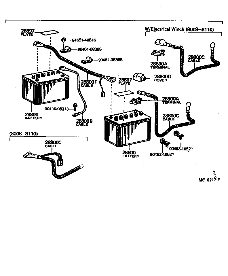  LAND CRUISER 40 |  BATTERY BATTERY CABLE