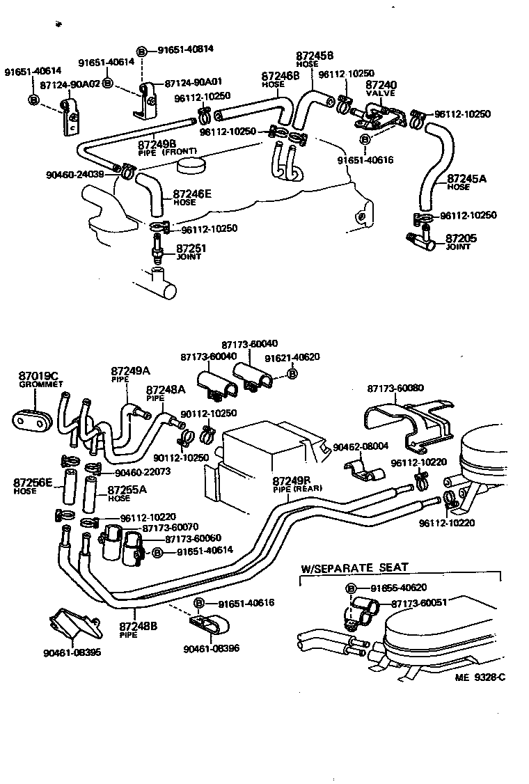  LAND CRUISER 40 |  HEATING AIR CONDITIONING WATER PIPING